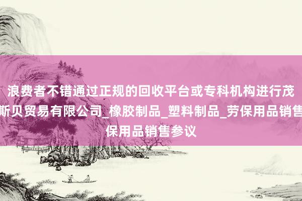浪费者不错通过正规的回收平台或专科机构进行茂名斐斯贝贸易有限公司_橡胶制品_塑料制品_劳保用品销售参议
